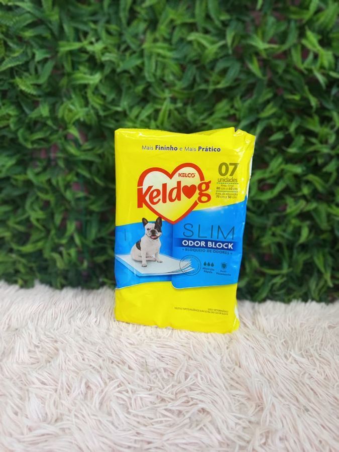 Tapete Higiênico Keldog Slim Odor Block 7uni 80cm x 60cm